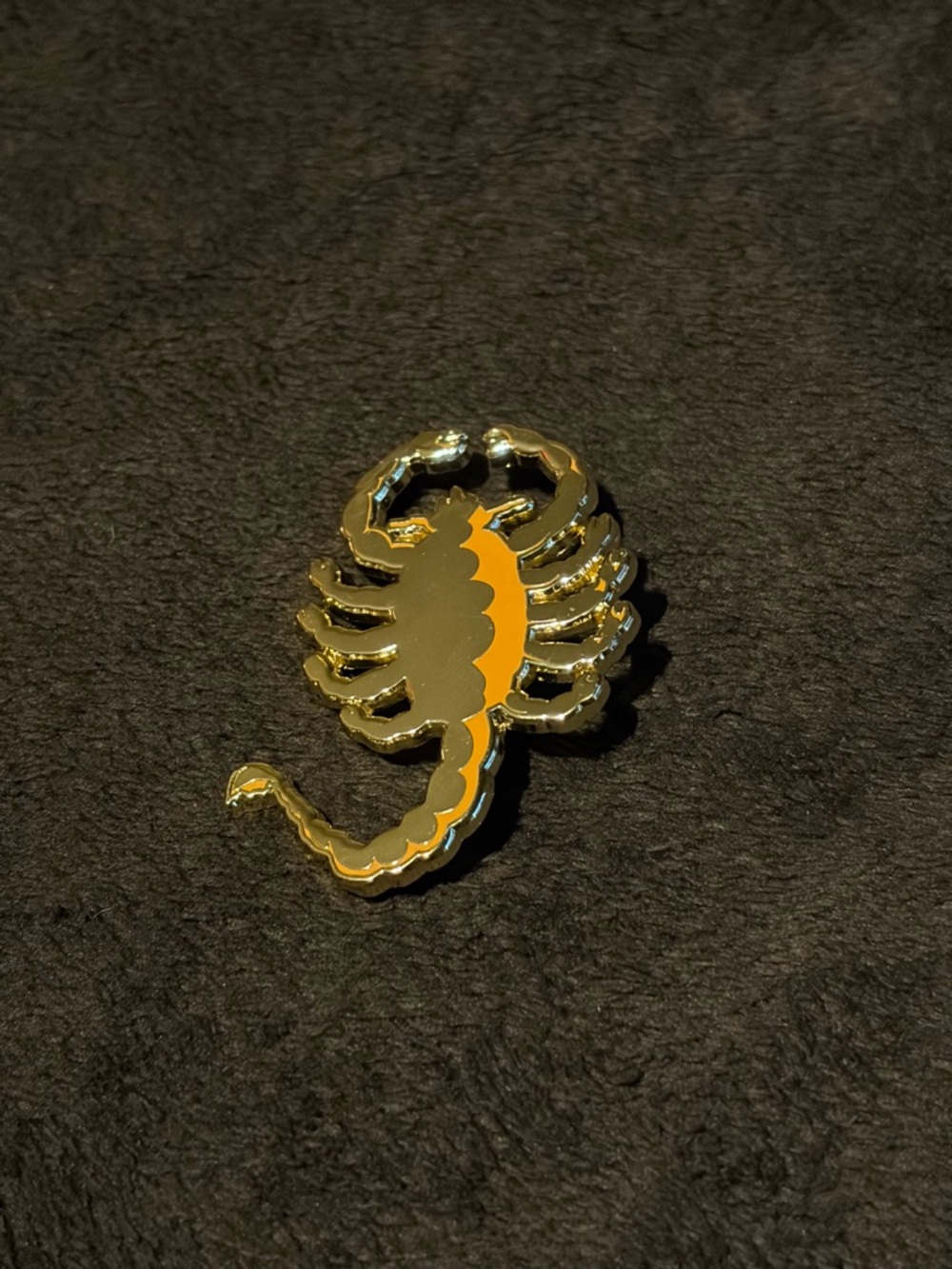 Wasteland Pin Co Golden Scorpion Enamel Metal Pin 26/30